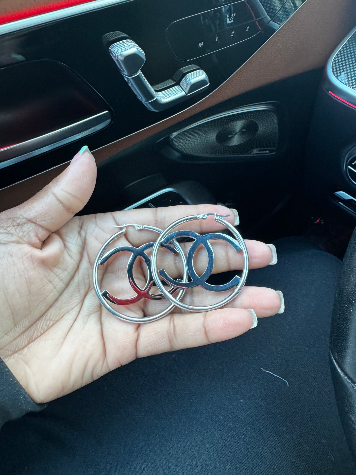 CiCi Silver Hoops