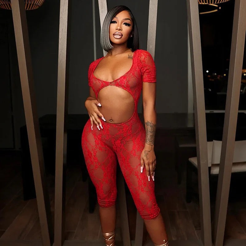 Beyond Sexy Lace Romper