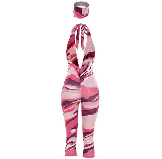Pink Pop jumpsuit set