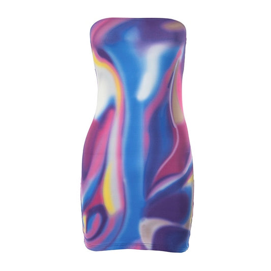 Psychedelic mini dress 