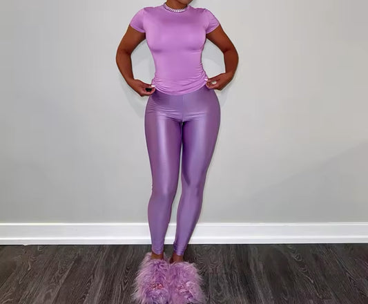 Gotta Jet  Short Sleeve Two Piece Set