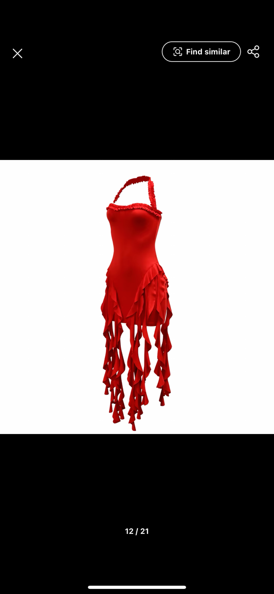 Red Velvet Mini Dress