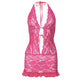 Lace Baddie Halter Dress