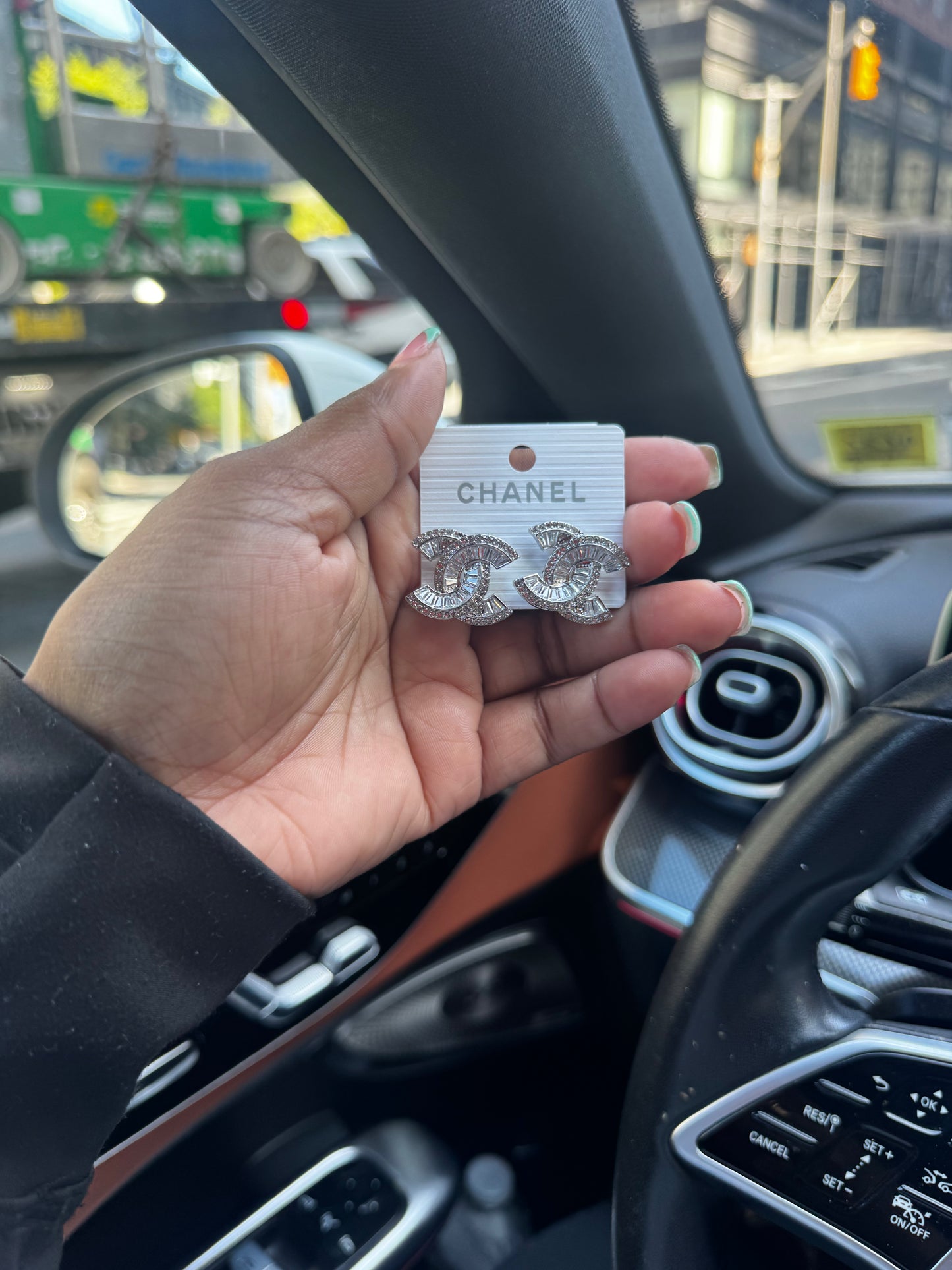 CiCi Diamond Studs Silver