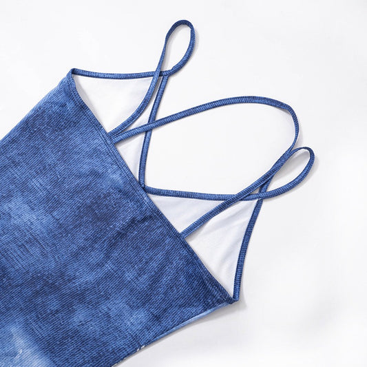 Denim down Maxi