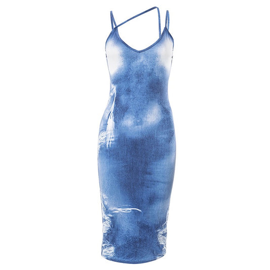 Denim down Maxi