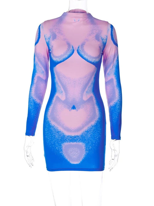 Cotton Candy Body Con Dress
