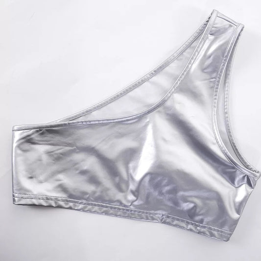 Star Girl Silver Metallic Two piece set