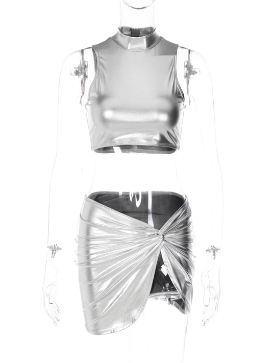 Metallic Gal Two Piece