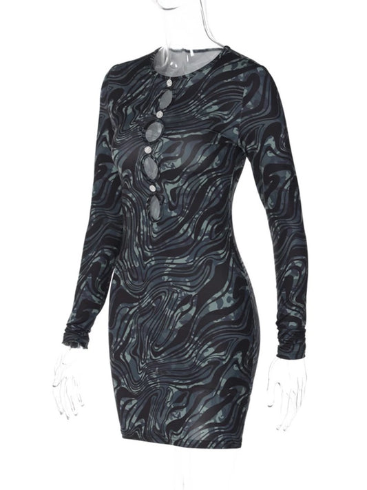 Sexy Abstract Dress